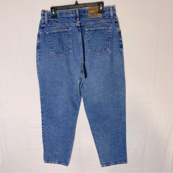Vintage Wrangler Med Wash Baggy Jeans 16 - Picture 13 of 14